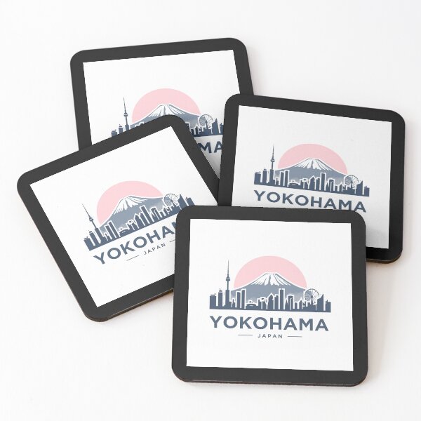 Item preview, Yokohama Japan City Skyline Mountain View designed and sold by Tsugraf Designs.