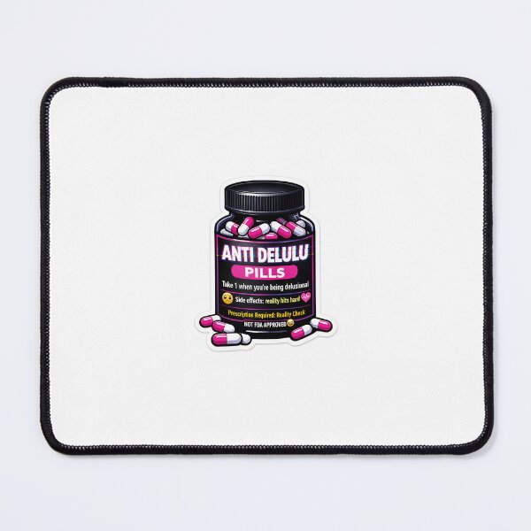 Item preview, Anti Delulu Pills Funny Meme Sticker | Delulu is the Solulu Humor designed and sold by Humpty143.