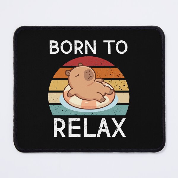 Item preview, Born to Relax – Sleepy Capybara Cute Chill Animal Design designed and sold by Got2BSnazzy.