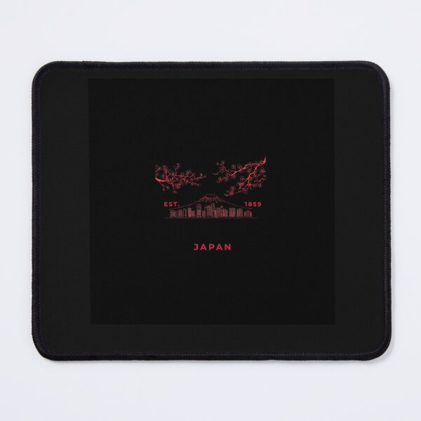Item preview, Japan Est 1859 Mountain City Skyline Blossoms designed and sold by Tsugraf Designs.