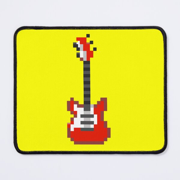 Item preview, Small Pixel Blocks on a Guitar (red) designed and sold by ZERO-MIND.