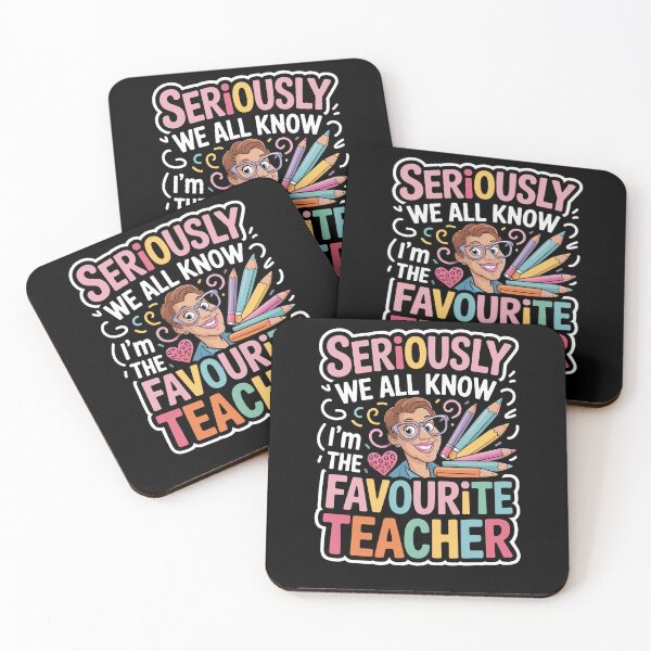 Item preview, Seriously We All Know I'm The Favorite Teacher Funny Saying designed and sold by Dressed For  Duty.