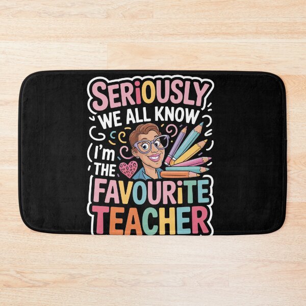 Item preview, Seriously We All Know I'm The Favorite Teacher Funny Saying designed and sold by Dressed For  Duty.