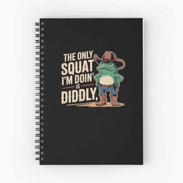 Item preview, The Only Squat I'm Doing Is Diddly Frog Cowboy Boot designed and sold by Dressed For Duty.