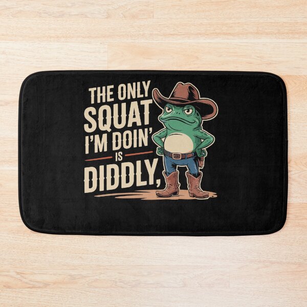Item preview, The Only Squat I'm Doing Is Diddly Frog Cowboy Boot designed and sold by Dressed For  Duty.