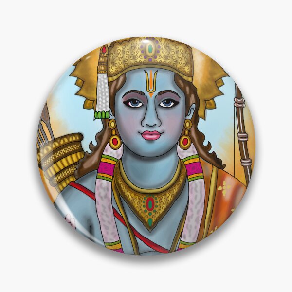 Item preview, Lord Rama Royal Artwork – Timeless Hindu Epic Inspired Design designed and sold by Harshit_Digital_Arts.