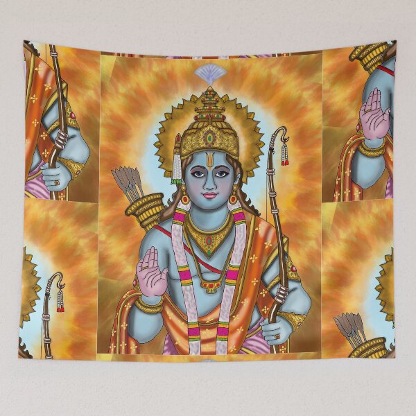 Item preview, Lord Rama Royal Artwork – Timeless Hindu Epic Inspired Design designed and sold by Harshit_Digital_Arts.