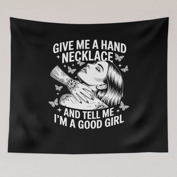 Item preview, Give Me A Hand Necklace And Tell Me I'm A Good Girl designed and sold by Dressed For  Duty.
