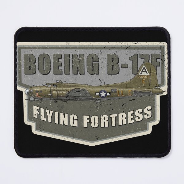 Item preview, B-17 Flying Fortress WW2 Bomber Airplane Vintage Style Shield designed and sold by RealPilotDesign.