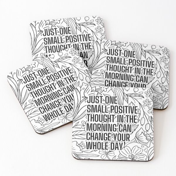 Item preview, Positive Morning Quote With Floral Coloring Page Design For Inspiration And Mindfulness designed and sold by GulDesigns.