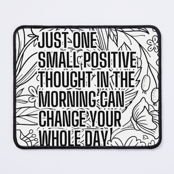 Item preview, Positive Morning Quote With Floral Coloring Page Design For Inspiration And Mindfulness designed and sold by GulDesigns.