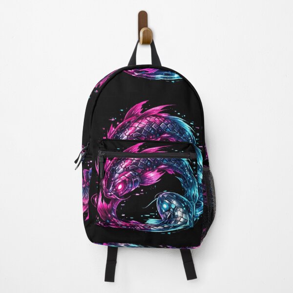 Item preview, Cyberpunk Koi Fish Yin Yang Neon Japanese Aesthetic Vaporwave Design designed and sold by JonelCrafts.