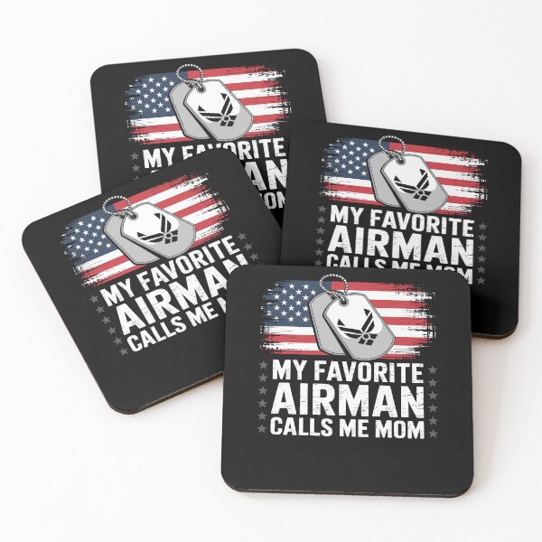 Item preview, My Favorite Airman Calls Me Mom US Flag designed and sold by Dressed For  Duty.