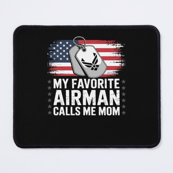 Item preview, My Favorite Airman Calls Me Mom US Flag designed and sold by Dressed For Duty.