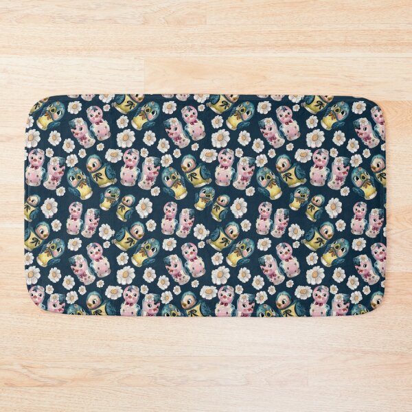 Item preview, Bluebirds of friendliness dark blue designed and sold by The kitschy Citrus.