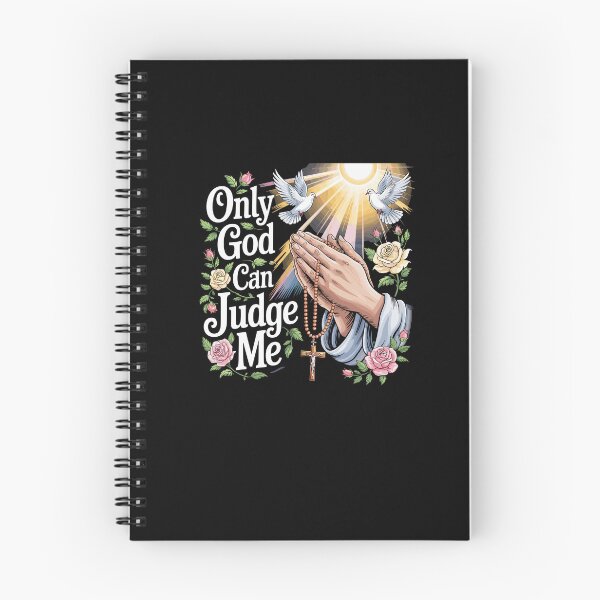 Item preview, God Can Judge Me Prayer Hands Chicano Tattoo Doves designed and sold by Dressed For  Duty.