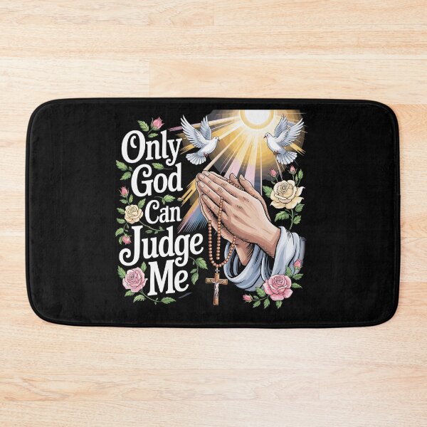 Item preview, God Can Judge Me Prayer Hands Chicano Tattoo Doves designed and sold by Dressed For  Duty.