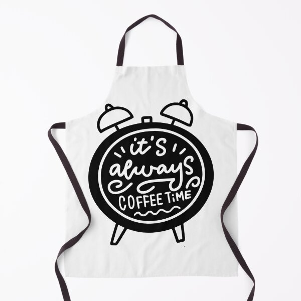 Item preview, It’s Always Coffee Time Hand-Lettered Alarm Clock Illustration for Morning Coffee Lovers designed and sold by GulDesigns.