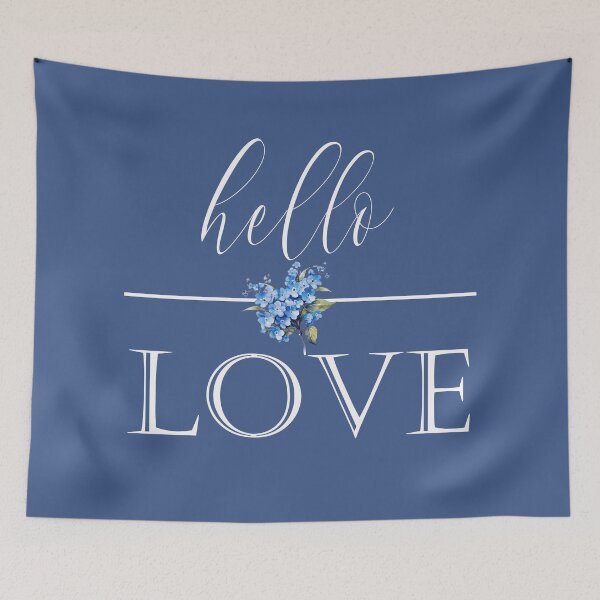 Item preview, Hello Love Blue Design designed and sold by JonnaHurmerinta.