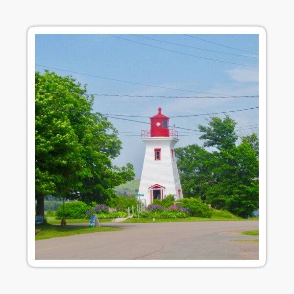 Lighthouse in Victoria by the Sea, PEI, Canada - Please view large Sticker