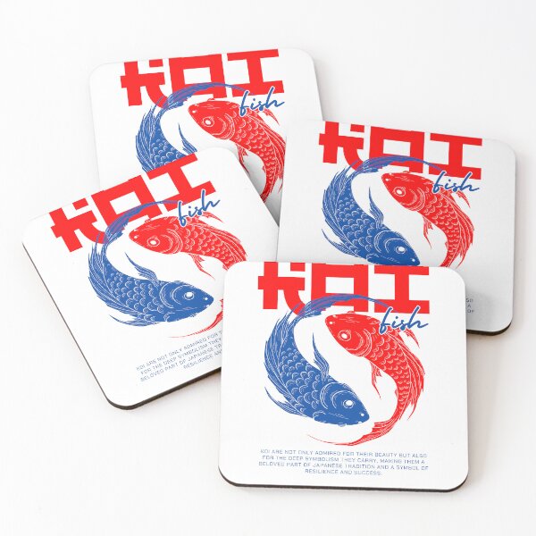 Item preview, Red and Blue Koi  designed and sold by Desikhanna123.