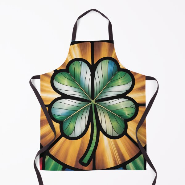 Item preview, Stained Glass Four Leaf Clover Jewel Tones designed and sold by Bloomkept.