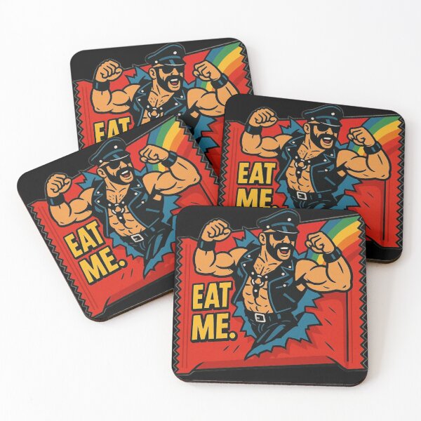Item preview, Eat Me Leather Daddy Gay Pride Graphic Art Design designed and sold by ItsAKinkThing.