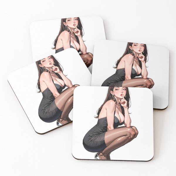 Item preview, A seductive woman in a black dress and high heels on transparent background designed and sold by Creative88Art.
