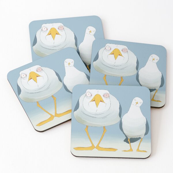 Item preview, On the edge, angry sea gulls. designed and sold by pauli.