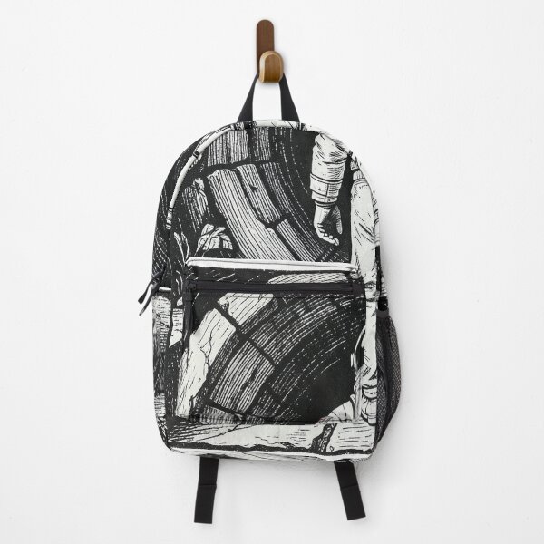 Item preview, Astronaut Linocut Walking to Tunnel designed and sold by Bloomkept.