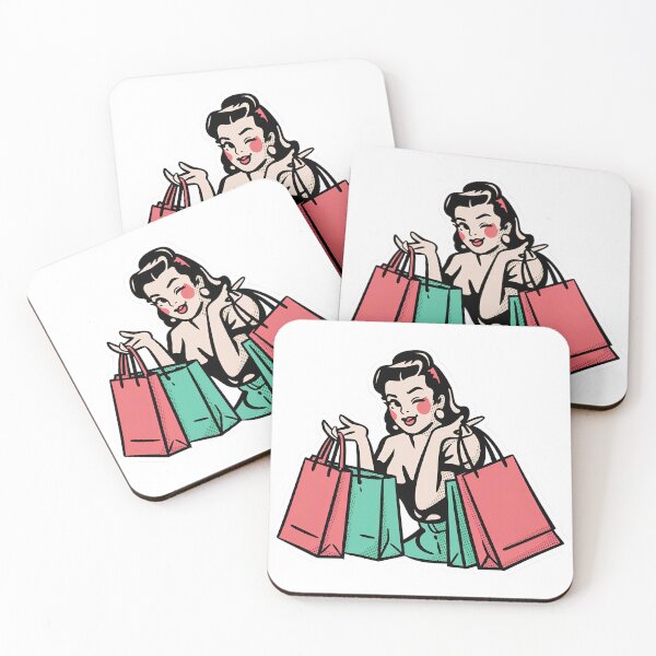 Item preview, A smiling woman holding multiple shopping bags on transparent background designed and sold by Creative88Art.