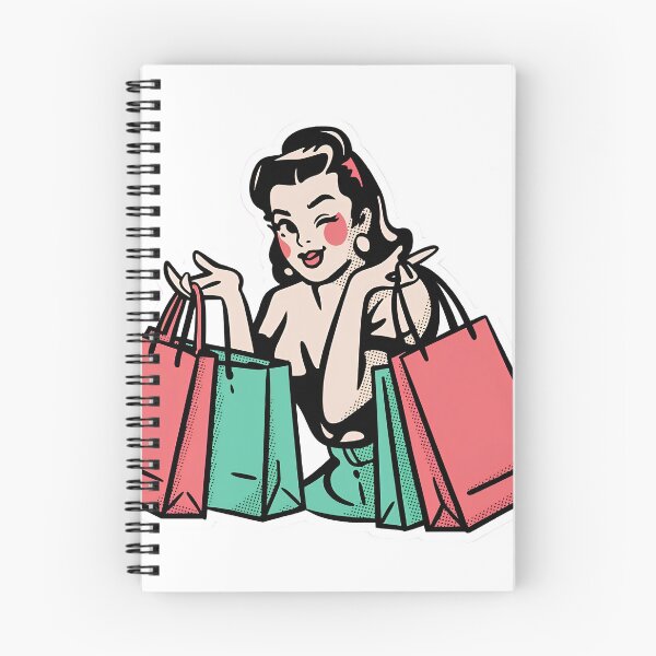 Item preview, A smiling woman holding multiple shopping bags on transparent background designed and sold by Creative88Art.
