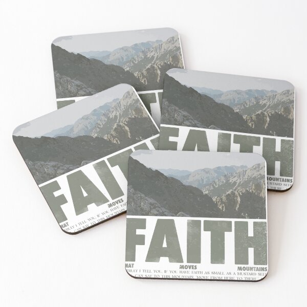 Item preview, Matthew 17:20 Faith T-Shirt – Faith Can Move Mountains Christian Shirt, Bible Verse Inspirational Tee designed and sold by Lewis Studio.