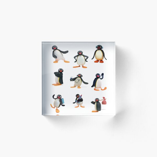 Pingu mood Acrylic Block