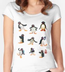 Pingu mood Women's Fitted Scoop T-Shirt