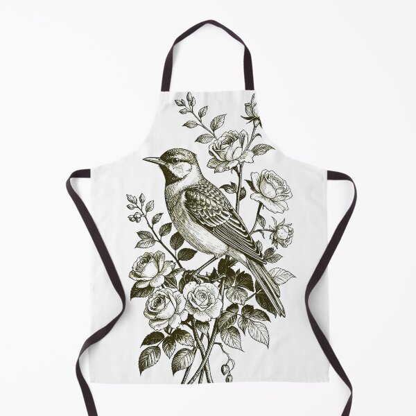 Item preview, Nightingale and Rose Regency Era Engraving Cottagecore Print designed and sold by LanaGustavsson.