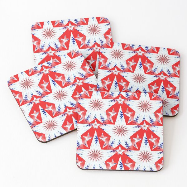 Item preview, Red White and Blue Star Burst Pattern designed and sold by kristalcurt.