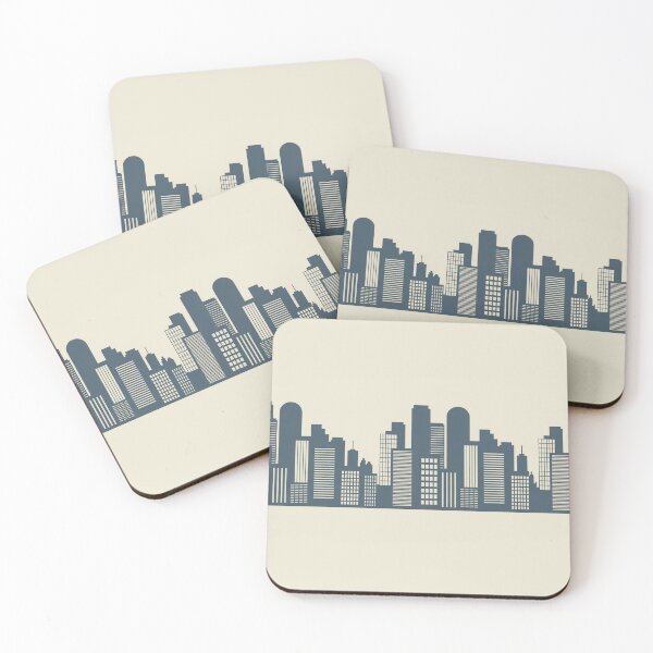Item preview, Modern City Skyline Seamless Pattern – Minimalist Silhouette designed and sold by Midnight Veil Designs.