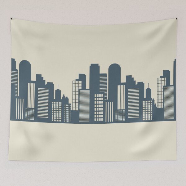 Item preview, Modern City Skyline Seamless Pattern – Minimalist Silhouette designed and sold by Midnight Veil Designs.