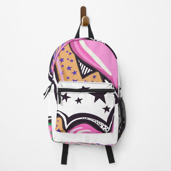Item preview, Colorful Pop Art Love Graffiti Heart Illustration With Stars, Zebra Stripes And Patterned Letters designed and sold by GulDesigns.