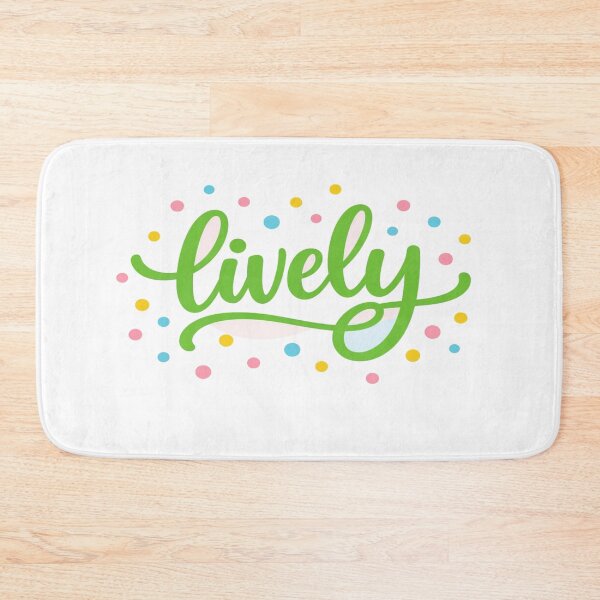 Item preview, “Lively” Pastel Cursive Typography – Colorful Playful Aesthetic for Positive Vibes & Cute Decor designed and sold by Bright Nest Studio.