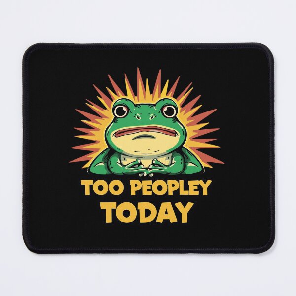 Item preview, Funny introver frog ver 7 |animal humour|Pet Day | Frog animals meme-Funny Pet Lover Meme – Cute Cat & Dog Sticker | Kitty Kitten Animal Humor | Cat Lover Gift designed and sold by mndesignworx.