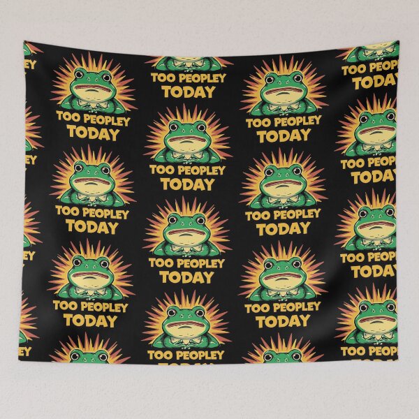 Item preview, Funny introver frog ver 7 |animal  humour|Pet Day | Frog animals meme-Funny Pet Lover Meme – Cute Cat & Dog Sticker | Kitty Kitten Animal Humor | Cat Lover Gift designed and sold by mndesignworx.