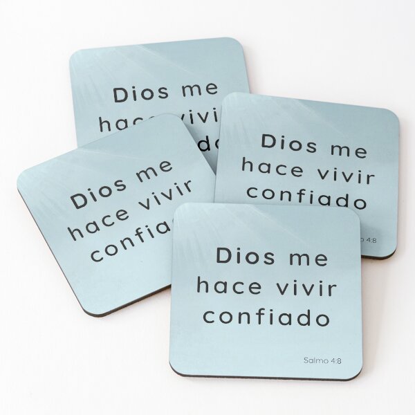 Item preview, God makes me live with confidence. Psalm 4:8 designed and sold by CeciReynaga.