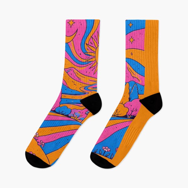 Item preview, Psychedelic Farm Landscape – Trippy Retro Countryside Art designed and sold by DrizzyV.