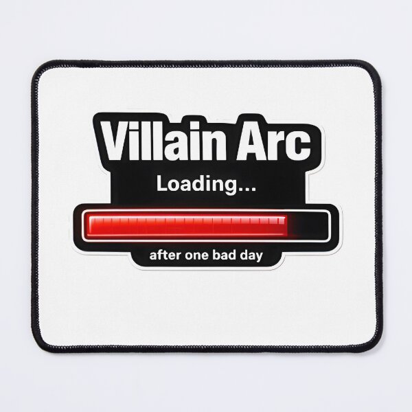 Item preview, Villain Arc Loading Aesthetic Sticker – Dark Humor Relatable Meme designed and sold by TheCreatorKit.