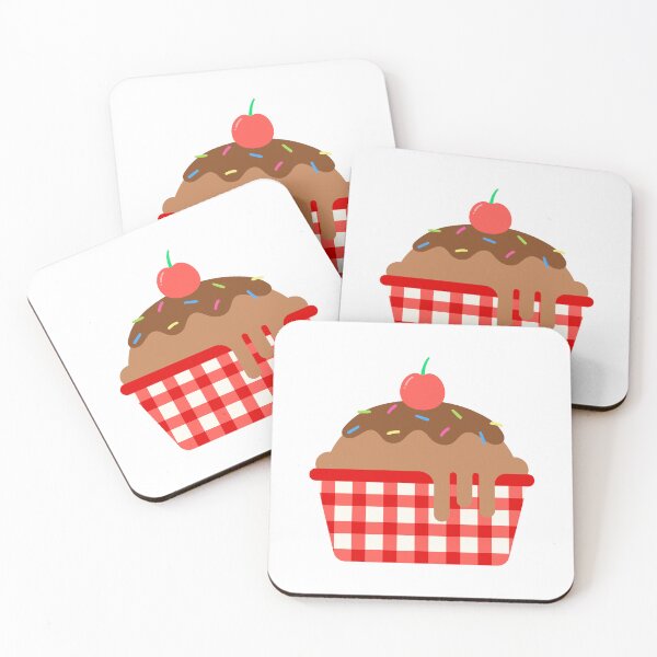 Item preview, Chocolate Ice Cream Cup with Drip Glaze Sprinkles and Cherry for Summer Picnic Party designed and sold by nuchz.