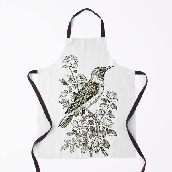 Item preview, Nightingale and Rose Regency Era Engraving Cottagecore Print designed and sold by LanaGustavsson.