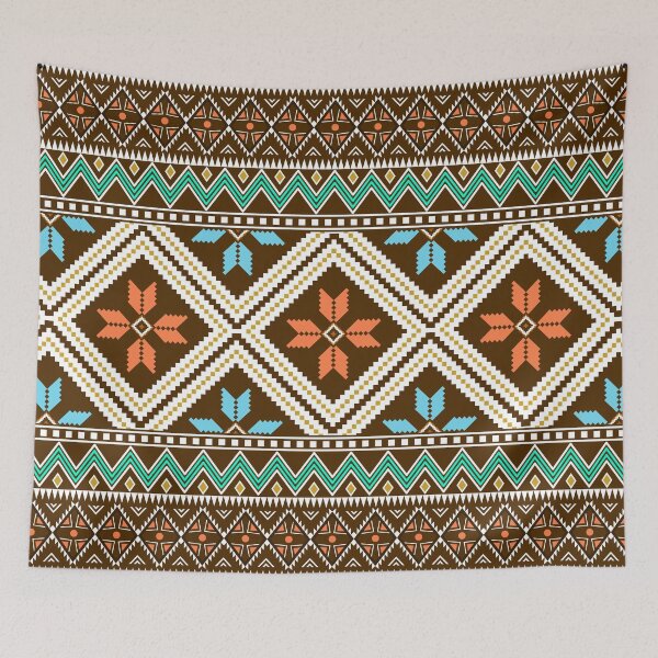 Item preview, Earthy Tribal Geometric Weave Pattern designed and sold by NM-Beyond.