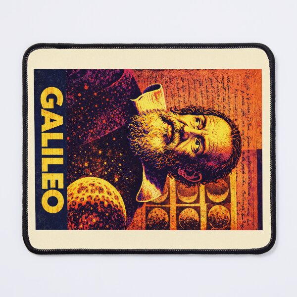 Item preview, Galileo: Pop Art Portrait - Physics Astronomy Poster designed and sold by Mr Mustard Prints.